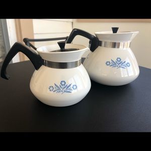 Vintage CorningWare Teapot Set